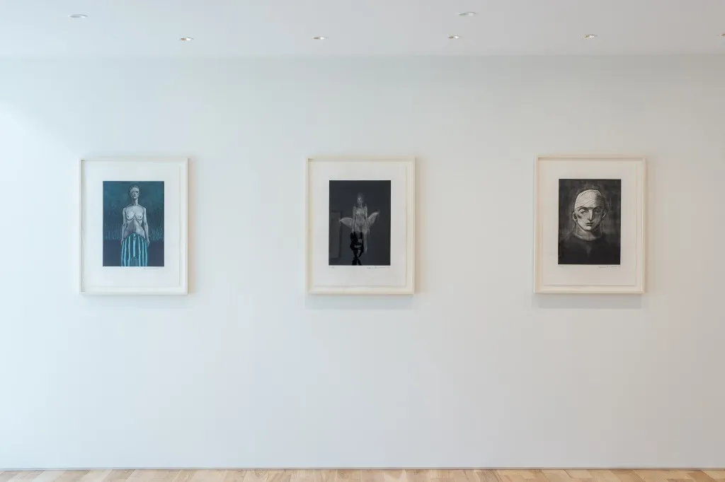 舟越桂 版画展 会場風景