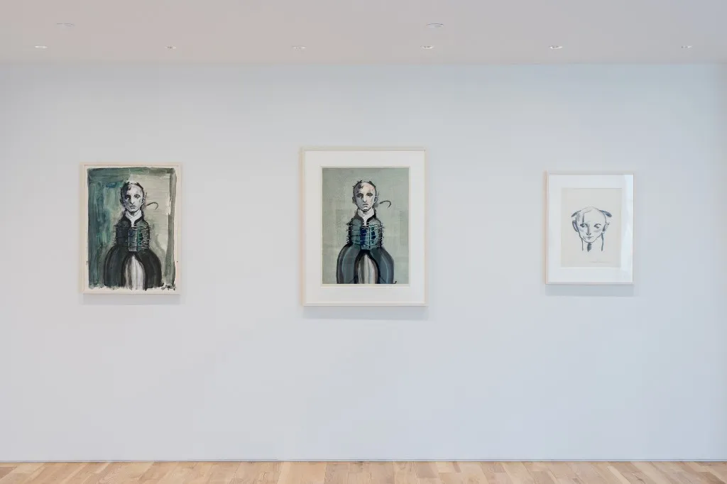 舟越桂 版画展 会場風景